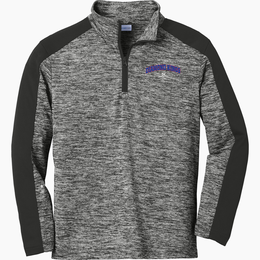 Diamond Kings Diamond Kings <span class="pdp-name-mascot">Diamond Kings</span> Sport-Tek Youth PosiCharge Electric Heather Colorblock 1/4-Zip Pullover