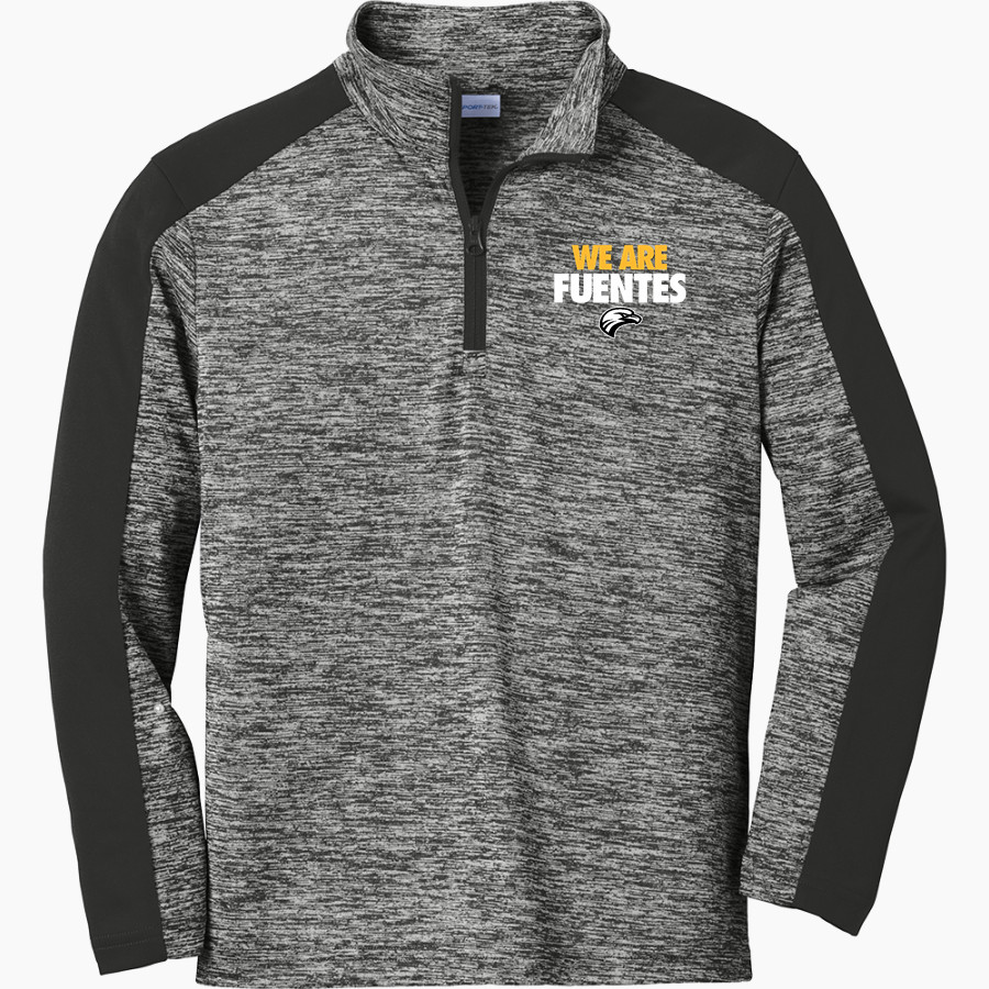 Fuentes Eagles <span class="pdp-name-mascot">Fuentes Eagles</span> Sport-Tek Youth PosiCharge Electric Heather Colorblock 1/4-Zip Pullover
