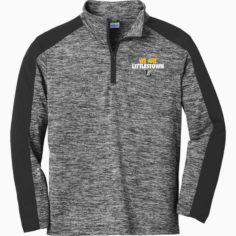 LITTLESTOWN HIGH SCHOOL THUNDERBOLTS Sport-Tek Youth PosiCharge Electric Heather Colorblock 1/4-Zip Pullover