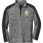 New York State Athletic Administrators Association <span class="pdp-name-mascot">New York State Athletic Administrators Association</span> Sport-Tek Youth PosiCharge Electric Heather Colorblock 1/4-Zip Pullover Front Thumbnail