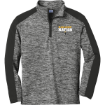 CENTRAL GWINNETT HIGH SCHOOL BLACK KNIGHTS <span class="pdp-name-mascot">CENTRAL GWINNETT BLACK KNIGHTS</span> Sport-Tek Youth PosiCharge Electric Heather Colorblock 1/4-Zip Pullover Front Thumbnail
