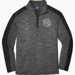Eden Raiders <span class="pdp-name-mascot">Eden Raiders</span> Sport-Tek Youth PosiCharge Electric Heather Colorblock 1/4-Zip Pullover Front Thumbnail