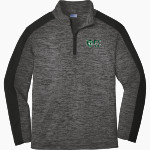 Frances Xavier Warde Jaguars <span class="pdp-name-mascot">Frances Xavier Warde School Jaguars</span> Sport-Tek Youth PosiCharge Electric Heather Colorblock 1/4-Zip Pullover Front Thumbnail
