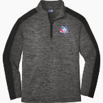 NIAAA - Sport-Tek Youth PosiCharge Electric Heather Colorblock 1/4-Zip Pullover Front Thumbnail