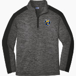 UC Santa Cruz Banana Slugs <span class="pdp-name-mascot">UC Santa Cruz Banana Slugs</span> Sport-Tek Youth PosiCharge Electric Heather Colorblock 1/4-Zip Pullover Front Thumbnail