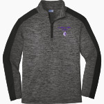 Collinsville Kahoks Sport-Tek Youth PosiCharge Electric Heather Colorblock 1/4-Zip Pullover Front Thumbnail
