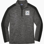 Texas School for the Deaf Sport-Tek Youth PosiCharge Electric Heather Colorblock 1/4-Zip Pullover Front Thumbnail