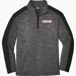 Benedictine University Mesa Redhawks Sport-Tek Youth PosiCharge Electric Heather Colorblock 1/4-Zip Pullover Front Thumbnail