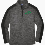 Bertha Holt Bolts <span class="pdp-name-mascot">Bertha Holt Bolts</span> Sport-Tek Youth PosiCharge Electric Heather Colorblock 1/4-Zip Pullover Front Thumbnail