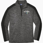 Rt. 12 Pickle Rt. 12 Pickle <span class="pdp-name-mascot">Rt. 12 Pickle</span> Sport-Tek Youth PosiCharge Electric Heather Colorblock 1/4-Zip Pullover Front Thumbnail