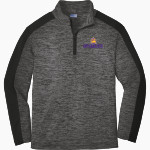 Fowler Grizzlies Sport-Tek Youth PosiCharge Electric Heather Colorblock 1/4-Zip Pullover Front Thumbnail