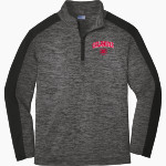 Oklahoma Hustlers Hustlers <span class="pdp-name-mascot">Oklahoma Hustlers</span> Sport-Tek Youth PosiCharge Electric Heather Colorblock 1/4-Zip Pullover Front Thumbnail