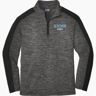 Sport-Tek Youth PosiCharge Electric Heather Colorblock 1/4-Zip Pullover