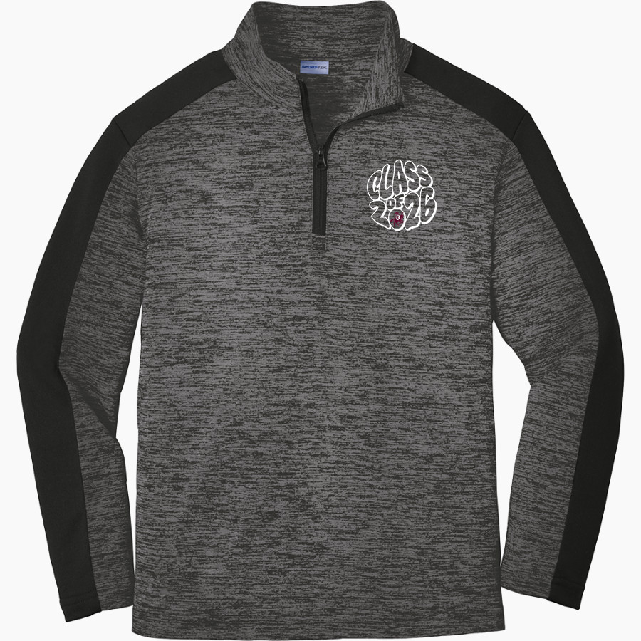 Eden Raiders <span class="pdp-name-mascot">Eden Raiders</span> Sport-Tek Youth PosiCharge Electric Heather Colorblock 1/4-Zip Pullover
