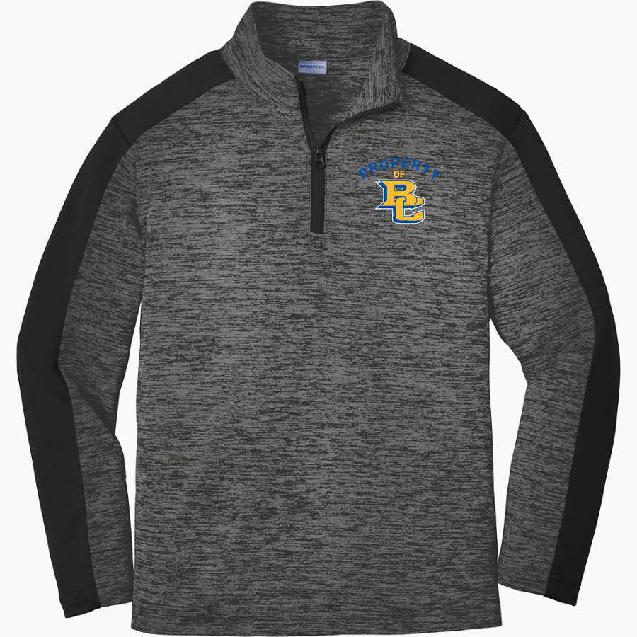 BRIAR CLIFF Chargers Sport-Tek Youth PosiCharge Electric Heather Colorblock 1/4-Zip Pullover