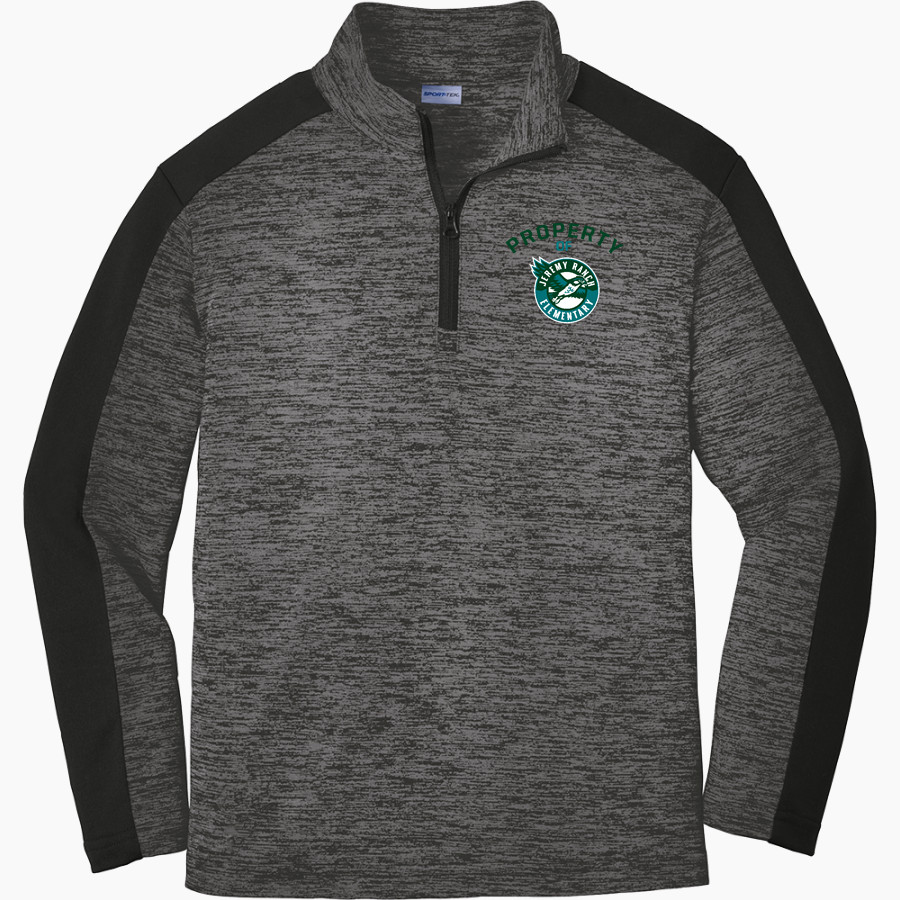 Jeremy Ranch Hawks <span class="pdp-name-mascot">Jeremy Ranch Elementary Hawks</span> Sport-Tek Youth PosiCharge Electric Heather Colorblock 1/4-Zip Pullover