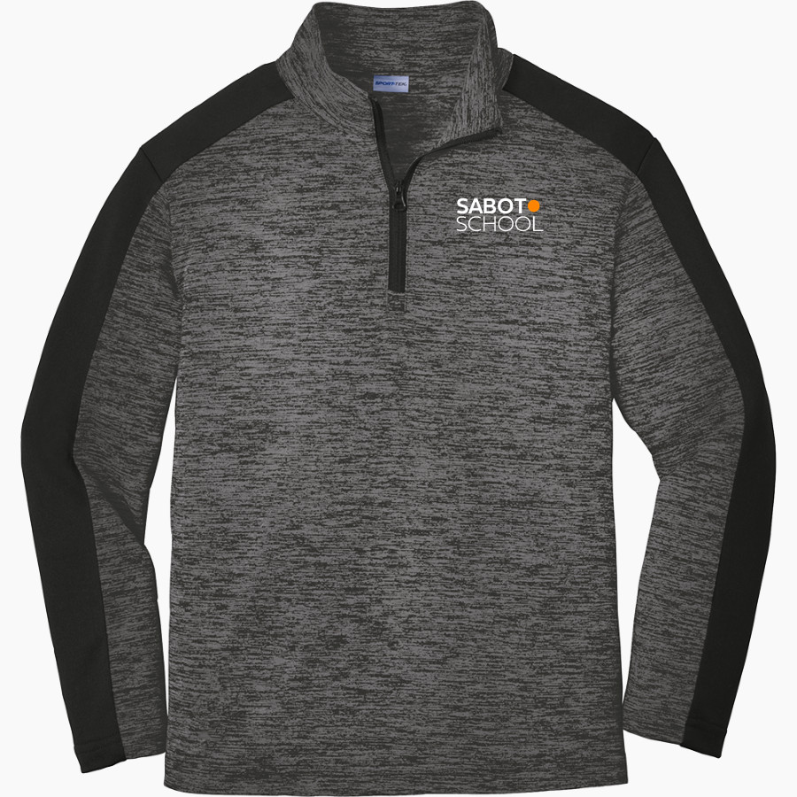 Sabot School Sabot School <span class="pdp-name-mascot">STONY POINT SCHOOL</span> Sport-Tek Youth PosiCharge Electric Heather Colorblock 1/4-Zip Pullover