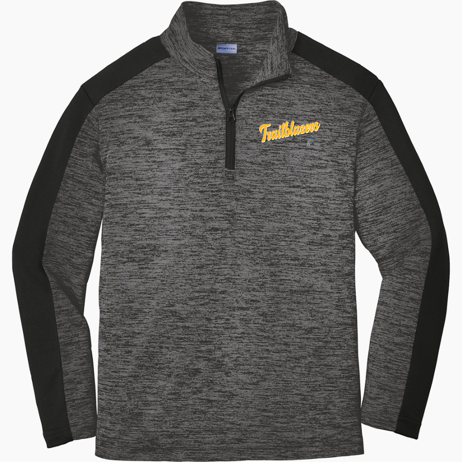 Paul Duke STEM Trailblazers <span class="pdp-name-mascot">Paul Duke High School Trailblazers</span> Sport-Tek Youth PosiCharge Electric Heather Colorblock 1/4-Zip Pullover