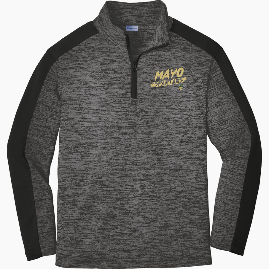 Mayo Spartans <span class="pdp-name-mascot">Mayo Spartans</span> Sport-Tek Youth PosiCharge Electric Heather Colorblock 1/4-Zip Pullover