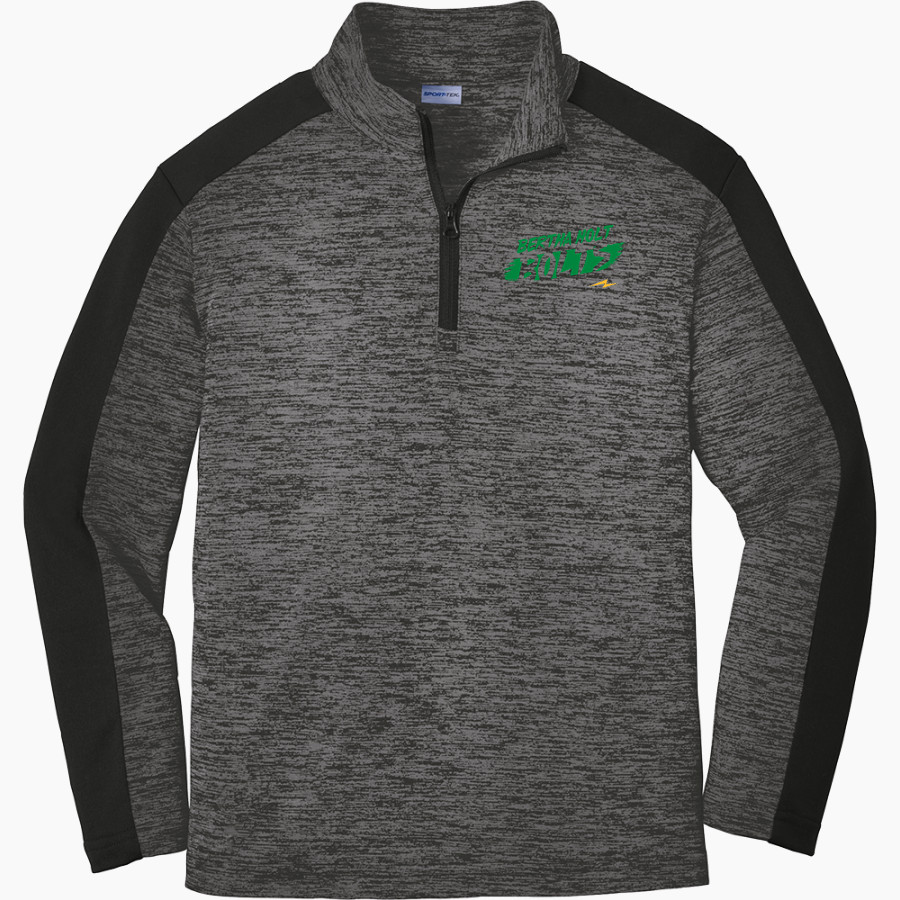 Bertha Holt Bolts <span class="pdp-name-mascot">Bertha Holt Bolts</span> Sport-Tek Youth PosiCharge Electric Heather Colorblock 1/4-Zip Pullover