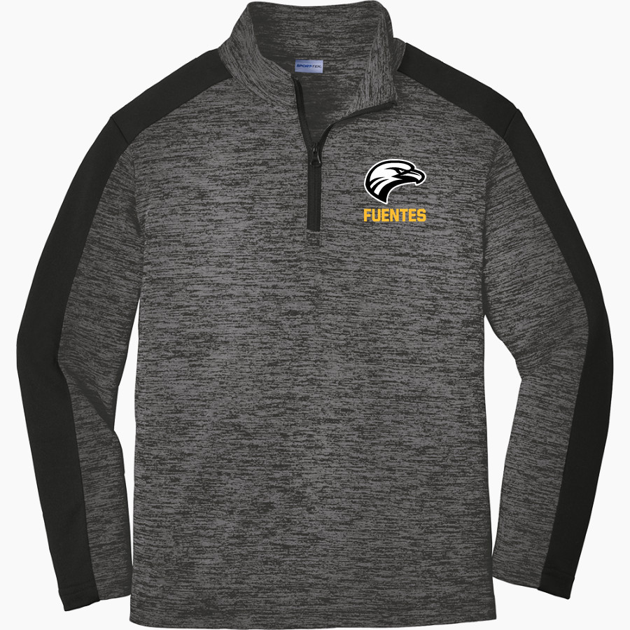 Fuentes Eagles Sport-Tek Youth PosiCharge Electric Heather Colorblock 1/4-Zip Pullover