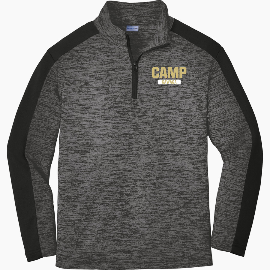 Camp Kawaga Sideline Store <span class="pdp-name-mascot">Camp Kawaga</span> Sport-Tek Youth PosiCharge Electric Heather Colorblock 1/4-Zip Pullover