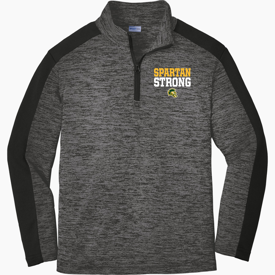 St. Martin of Tours Spartans Sport-Tek Youth PosiCharge Electric Heather Colorblock 1/4-Zip Pullover