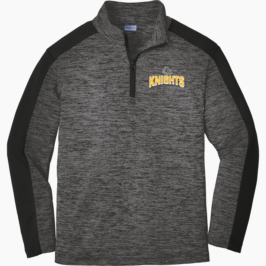 FOUNDATION ACADEMY Knights <span class="pdp-name-mascot">FOUNDATION ACADEMY CHARTER SCHOOL Knights</span> Sport-Tek Youth PosiCharge Electric Heather Colorblock 1/4-Zip Pullover