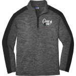 Zionsville High School Eagles Online Store <span class="pdp-name-mascot">Zionsville Eagles</span> Sport-Tek Youth PosiCharge Electric Heather Colorblock 1/4-Zip Pullover Front Thumbnail