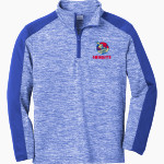 Mesquite Desert Dogs Sport-Tek Youth PosiCharge Electric Heather Colorblock 1/4-Zip Pullover Front Thumbnail