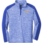 MARTIN COUNTY HIGH SCHOOL TIGERS <span class="pdp-name-mascot">MARTIN COUNTY TIGERS</span> Sport-Tek Youth PosiCharge Electric Heather Colorblock 1/4-Zip Pullover Front Thumbnail