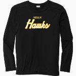 Kelly Hawks <span class="pdp-name-mascot">Kelly Hawks</span> Sport-Tek Youth Posi-UV Pro Long Sleeve T-Shirt Front Thumbnail