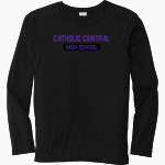 Catholic Central School Crusaders Sport-Tek Youth Posi-UV Pro Long Sleeve T-Shirt Front Thumbnail