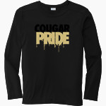 Manassas Park Cougars <span class="pdp-name-mascot">Manassas Park Cougars</span> Sport-Tek Youth Posi-UV Pro Long Sleeve T-Shirt Front Thumbnail