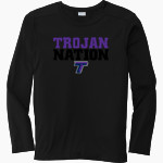 Trevecca University Trojans Sport-Tek Youth Posi-UV Pro Long Sleeve T-Shirt Front Thumbnail