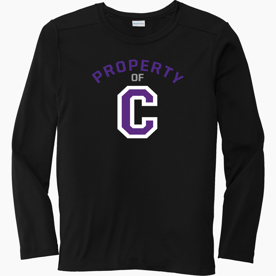 Cornell Rams <span class="pdp-name-mascot">Cornell Rams</span> Sport-Tek Youth Posi-UV Pro Long Sleeve T-Shirt