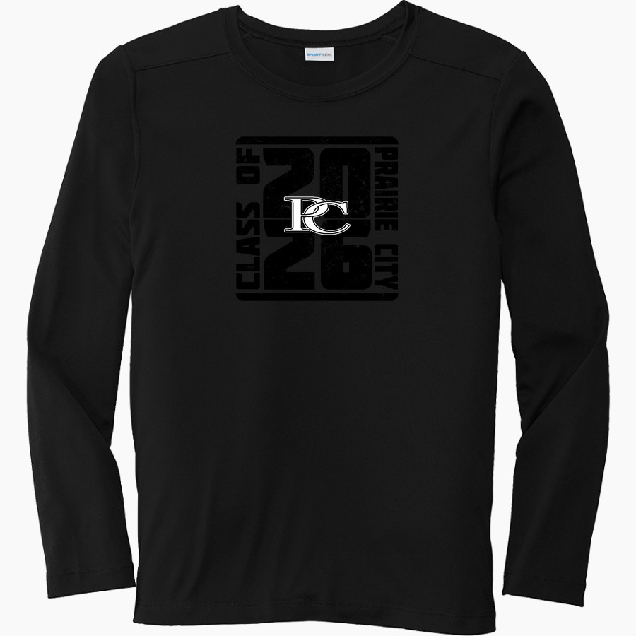 PRAIRIE CITY SCHOOL PANTHERS <span class="pdp-name-mascot">PRAIRIE CITY PANTHERS</span> Sport-Tek Youth Posi-UV Pro Long Sleeve T-Shirt