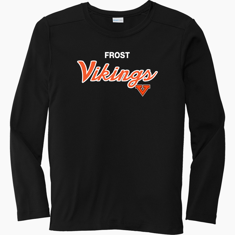 Frost Vikings Sport-Tek Youth Posi-UV Pro Long Sleeve T-Shirt