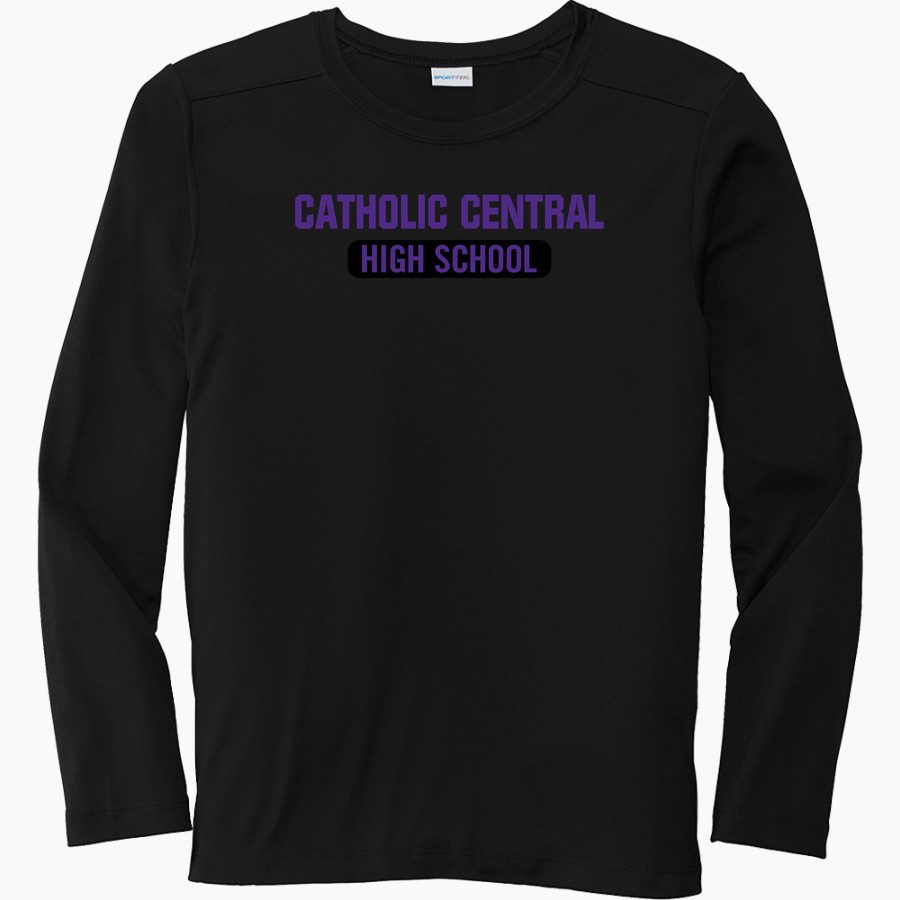 Catholic Central School Crusaders Sport-Tek Youth Posi-UV Pro Long Sleeve T-Shirt