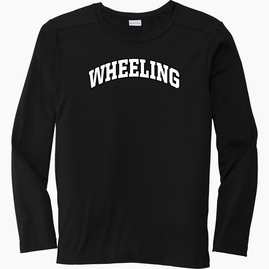 Wheeling University Cardinals Online Store Sport-Tek Youth Posi-UV Pro Long Sleeve T-Shirt