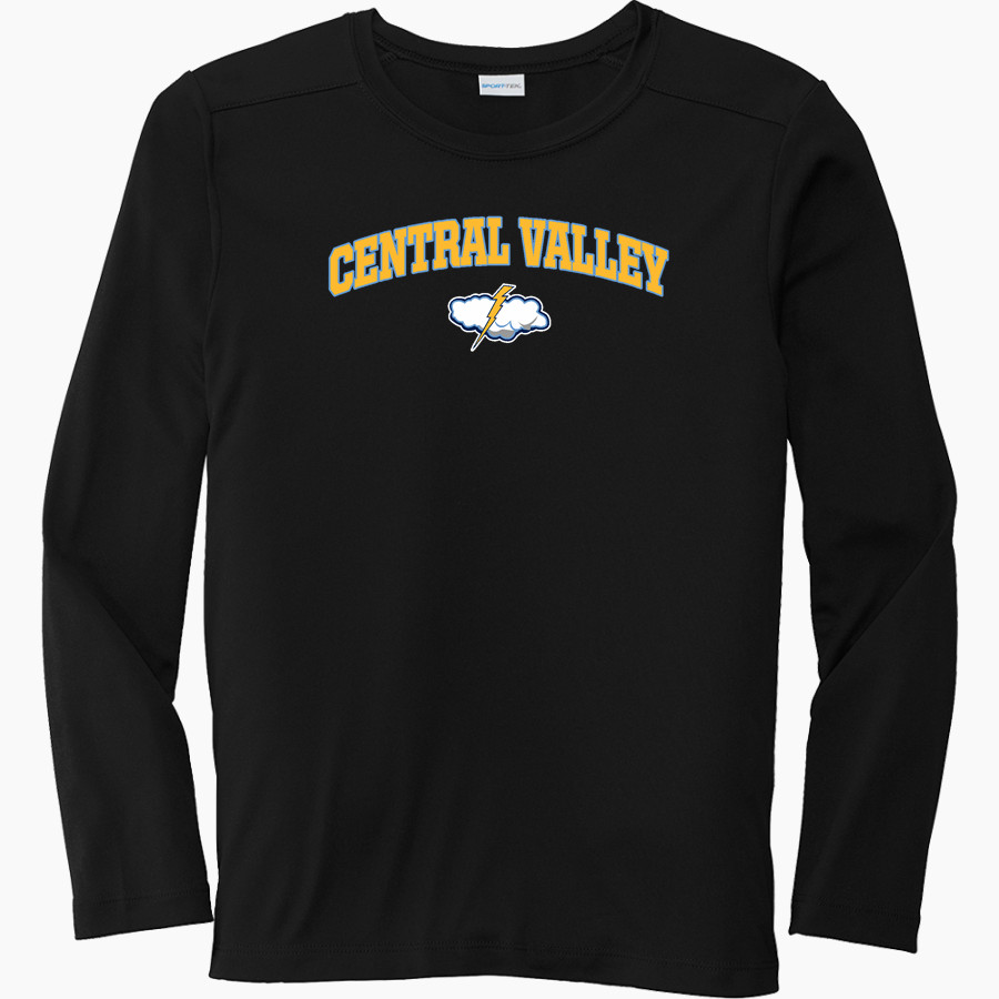 Central Valley Thunder <span class="pdp-name-mascot">Central Valley Academy Thunder</span> Sport-Tek Youth Posi-UV Pro Long Sleeve T-Shirt