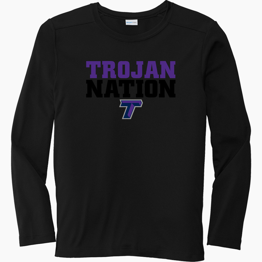 Trevecca University Trojans Sport-Tek Youth Posi-UV Pro Long Sleeve T-Shirt