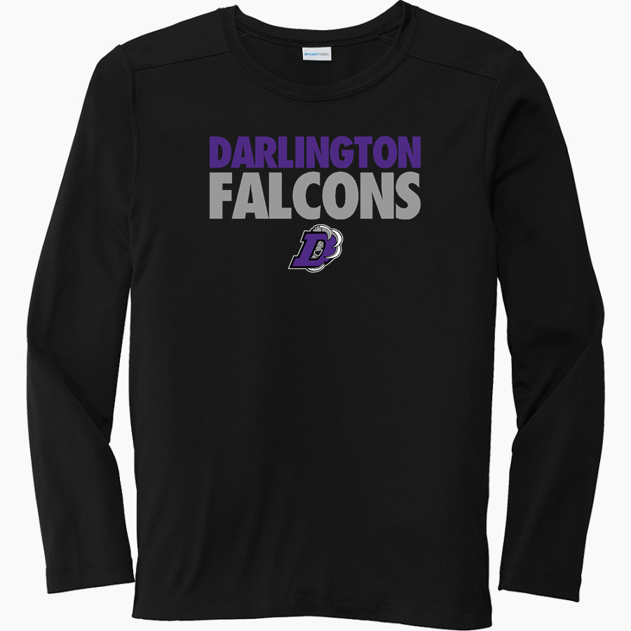 DARLINGTON HIGH SCHOOL FALCONS Sport-Tek Youth Posi-UV Pro Long Sleeve T-Shirt