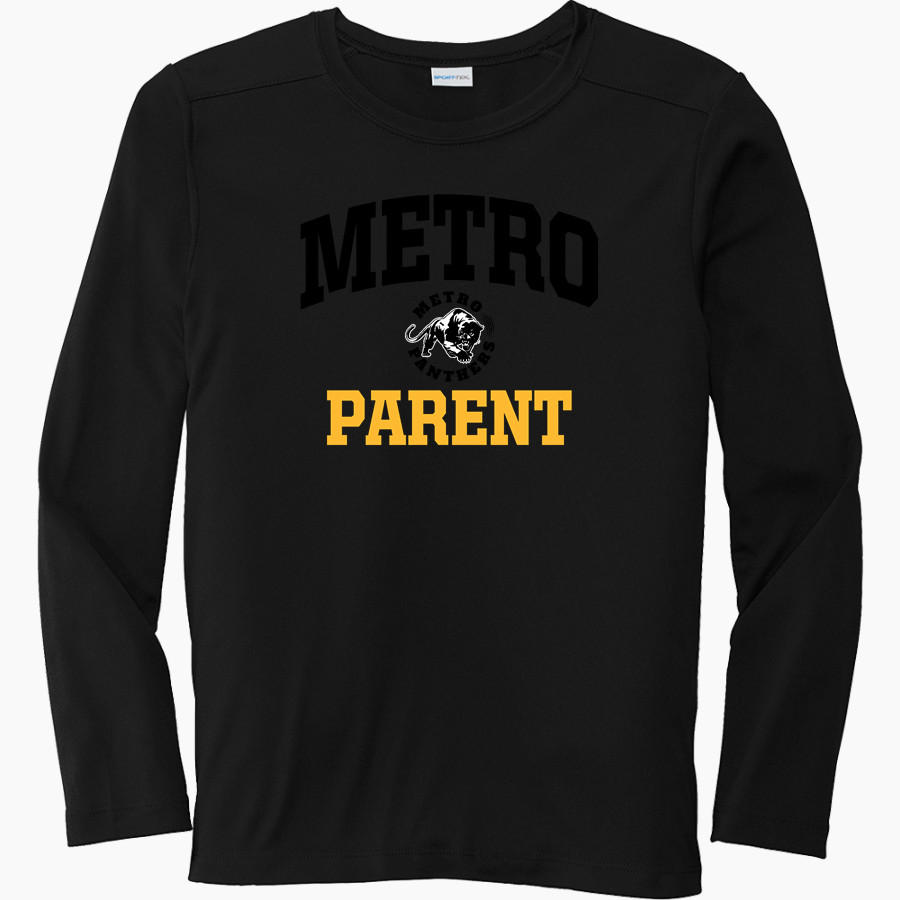 METRO ACADEMIC & CLASSICAL HIGH SCHOOL Online Store <span class="pdp-name-mascot">METRO ACADEMY & CLASSICAL METRO PANTHERS</span> Sport-Tek Youth Posi-UV Pro Long Sleeve T-Shirt