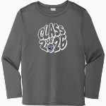 Lawrence University Vikings Online Store Sport-Tek Youth Posi-UV Pro Long Sleeve T-Shirt Front Thumbnail