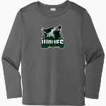 Woods Charter Wolves Sport-Tek Youth Posi-UV Pro Long Sleeve T-Shirt Front Thumbnail