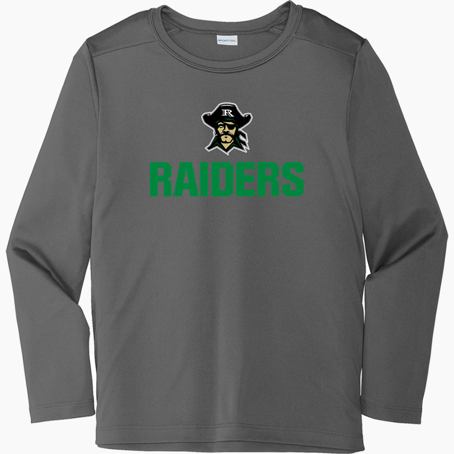 REYNOLDS HIGH SCHOOL RAIDERS <span class="pdp-name-mascot">REYNOLDS RAIDERS</span> Sport-Tek Youth Posi-UV Pro Long Sleeve T-Shirt