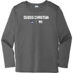 DUBOIS CHRISTIAN SCHOOLS EAGLES <span class="pdp-name-mascot">DUBOIS EAGLES</span> Sport-Tek Youth Posi-UV Pro Long Sleeve T-Shirt Front Thumbnail