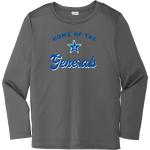 RIVERSIDE HIGH SCHOOL GENERALS <span class="pdp-name-mascot">RIVERSIDE GENERALS</span> Sport-Tek Youth Posi-UV Pro Long Sleeve T-Shirt Front Thumbnail