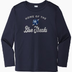 MANHEIM TOWNSHIP HIGH SCHOOL BLUE STREAKS <span class="pdp-name-mascot">MANHEIM TOWNSHIP BLUE STREAKS</span> Sport-Tek Youth Posi-UV Pro Long Sleeve T-Shirt Front Thumbnail